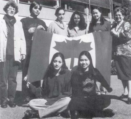 Kanadische Austauschschüler 1995 in Waldshut